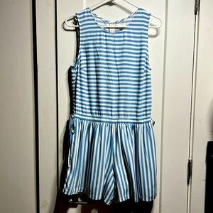 Maison Jules x Macys EUC sleeveless striped romper